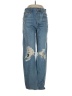 AGOLDE 100% Cotton Hearts Blue Jeans Size 25 waist - photo 1