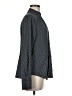 Ann Taylor 100% Polyester Polka Dots Stripes Blue Black Long Sleeve Blouse Size 8 - photo 4