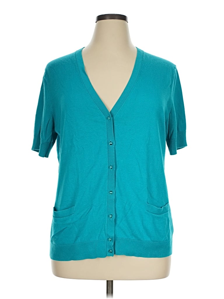 Pre-owned Talbots Short Sleeve Blouse In Teal