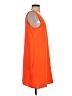 Halogen 100% Polyester Solid Orange Casual Dress Size S - photo 4