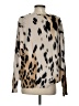 Fate 100% Cotton Animal Print Tan Pullover Sweater Size S - photo 2