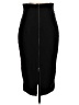 Suistudio Solid Black Wool Skirt Size EU 36 / US 6 - photo 2
