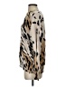 Fate 100% Cotton Animal Print Tan Pullover Sweater Size S - photo 5