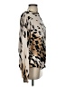 Fate 100% Cotton Animal Print Tan Pullover Sweater Size S - photo 4