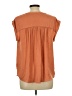 Maison d' Amelie 100% Polyester Orange Short Sleeve Blouse Size L - photo 2