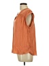 Maison d' Amelie 100% Polyester Orange Short Sleeve Blouse Size L - photo 5