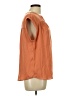 Maison d' Amelie 100% Polyester Orange Short Sleeve Blouse Size L - photo 4
