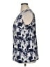 MICHAEL Michael Kors Blue Sleeveless Silk Top Size 1X - photo 5