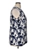 MICHAEL Michael Kors Blue Sleeveless Silk Top Size 1X - photo 4