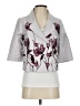 Elevenses 100% Cotton Floral Gray Jacket Size 2 - photo 1