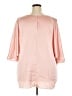 Roaman's 100% Polyester Pink 3/4 Sleeve Top Size 22 - 26 (1X) - photo 2