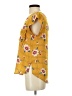 Sweet Rain 100% Polyester Yellow Short Sleeve Blouse Size S - photo 5