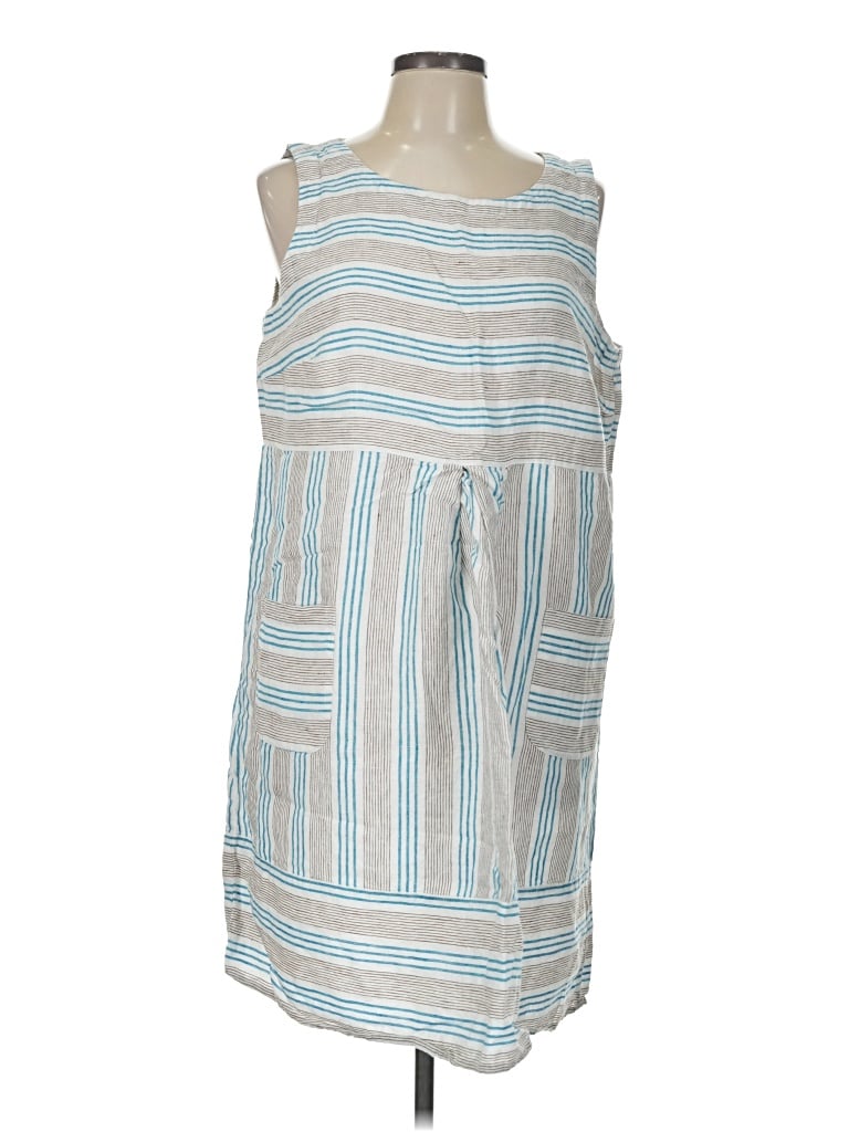 Pre-owned Jjill Casual Dress In Blue