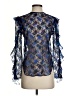 Sandro 100% Polyester Blue Long Sleeve Blouse Size Sm (1) - photo 1
