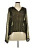 Evereve Gold Long Sleeve Blouse Size L - photo 1