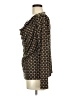 MICHAEL Michael Kors Gold Black Long Sleeve Blouse Size M - photo 5