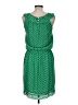 Studio M 100% Polyester Polka Dots Green Casual Dress Size M - photo 2