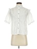 Assorted Brands 100% Cotton White Short Sleeve Blouse Size S (estimated) - photo 1