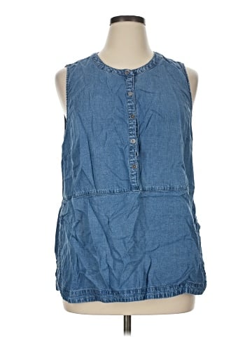 J.Jill Sleeveless Button-Down Shirt (view 1)