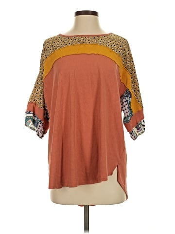 Easel 3/4 Sleeve Blouse (view 1)