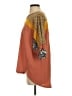 Easel Color Block Orange 3/4 Sleeve Blouse Size S - photo 5