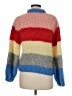Ganni Color Block Red Pullover Sweater Size M - photo 2