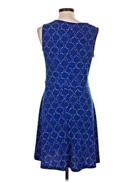 apt 9 a line dress APT. 9 Womens Blue Sleeveless Boat Neck Animal Print A-Line Dress Size XL