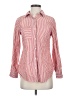 Cato Stripes Red Long Sleeve Button-Down Shirt Size S - photo 1