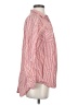 Cato Stripes Red Long Sleeve Button-Down Shirt Size S - photo 4