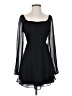 Assorted Brands 100% Polyester Solid Black Cocktail Dress Size XS - photo 1