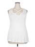 Bobeau Solid White Sleeveless Top Size XL - photo 1
