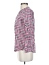 Alya 100% Cotton Checkered-gingham Pink 3/4 Sleeve Blouse Size S - photo 5