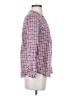 Alya 100% Cotton Checkered-gingham Pink 3/4 Sleeve Blouse Size S - photo 4