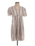 MNG Stripes Tan Casual Dress Size S - photo 1
