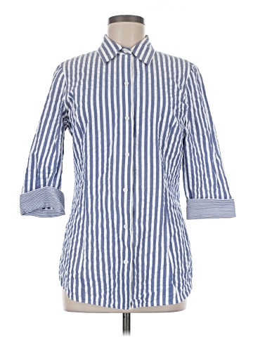 Lafayette 148 New York 3/4 Sleeve Button-Down Shirt (view 1)