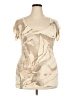 CALVIN KLEIN JEANS Tan Short Sleeve Top Size XL - photo 1