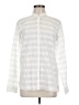 Gap 100% Cotton Stripes Ivory Long Sleeve Button-Down Shirt Size M - photo 1
