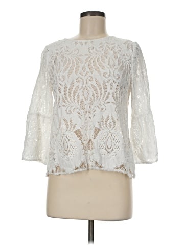 Waverly Grey 3/4 Sleeve Top (view 1)
