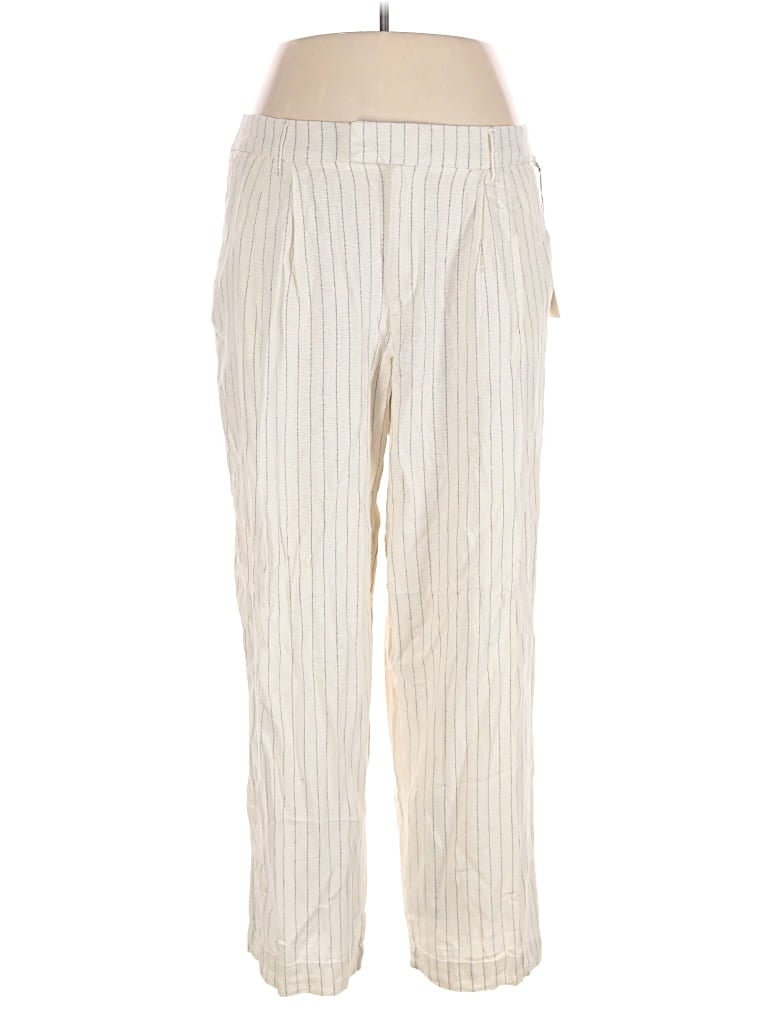 Pre-owned A New Day Linen Pants In Ivory