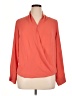 Pleione 100% Polyester Orange Long Sleeve Blouse Size XL - photo 1
