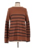 Be Cool 100% Acrylic Stripes Brown Pullover Sweater Size L - photo 1