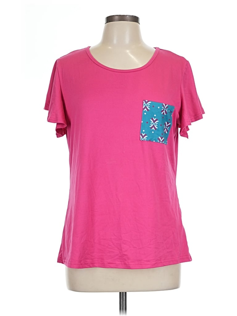 Pre-owned Ekouaer Short Sleeve T-shirt In Pink