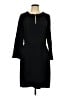 Ann Taylor 100% Polyester Black Casual Dress Size 10 - photo 1