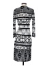 BCBGMAXAZRIA Print Gray Casual Dress Size XS - photo 2