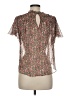 Joie Brown Short Sleeve Blouse Size M - photo 2