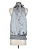 Forever 21 100% Polyester Silver Sleeveless Blouse Size S - photo 2