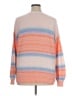 Ann Taylor LOFT Stripes Orange Pullover Sweater Size XL - photo 2