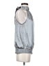 Forever 21 100% Polyester Silver Sleeveless Blouse Size S - photo 4
