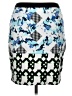 Peter Pilotto for Target 100% Polyester Graphic Blue Casual Skirt Size 14 - photo 1