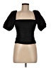 Reformation 100% Linen Black Short Sleeve Top Size 6 - photo 1